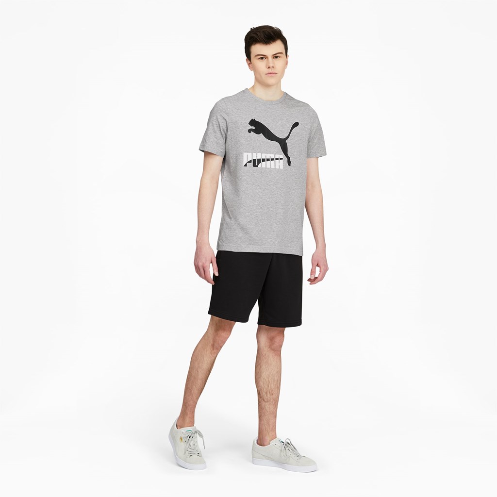 Puma Classics Logo Løbe T-shirt Herre Lyse | 130576LXK