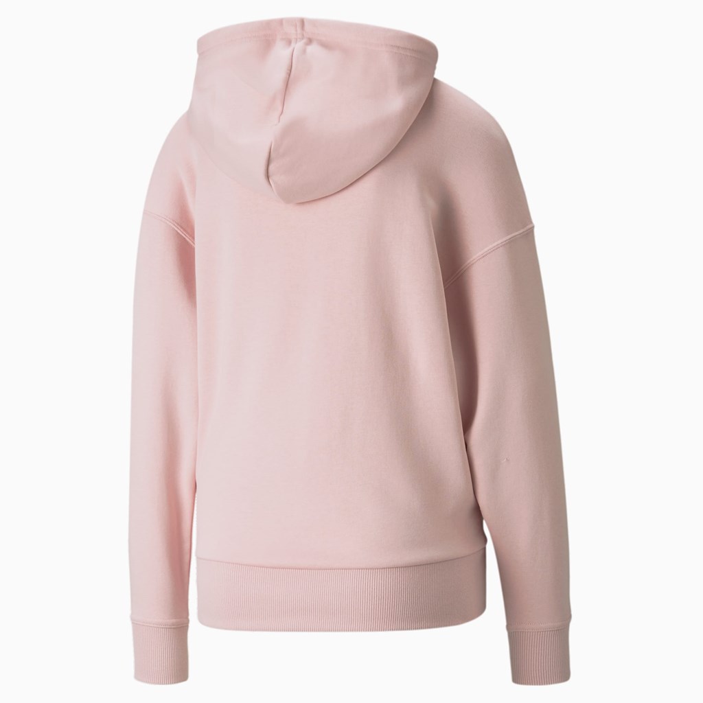 Puma Classics Logo PL Hættetrøje Dame Lotus / Pearl | 183692ILH