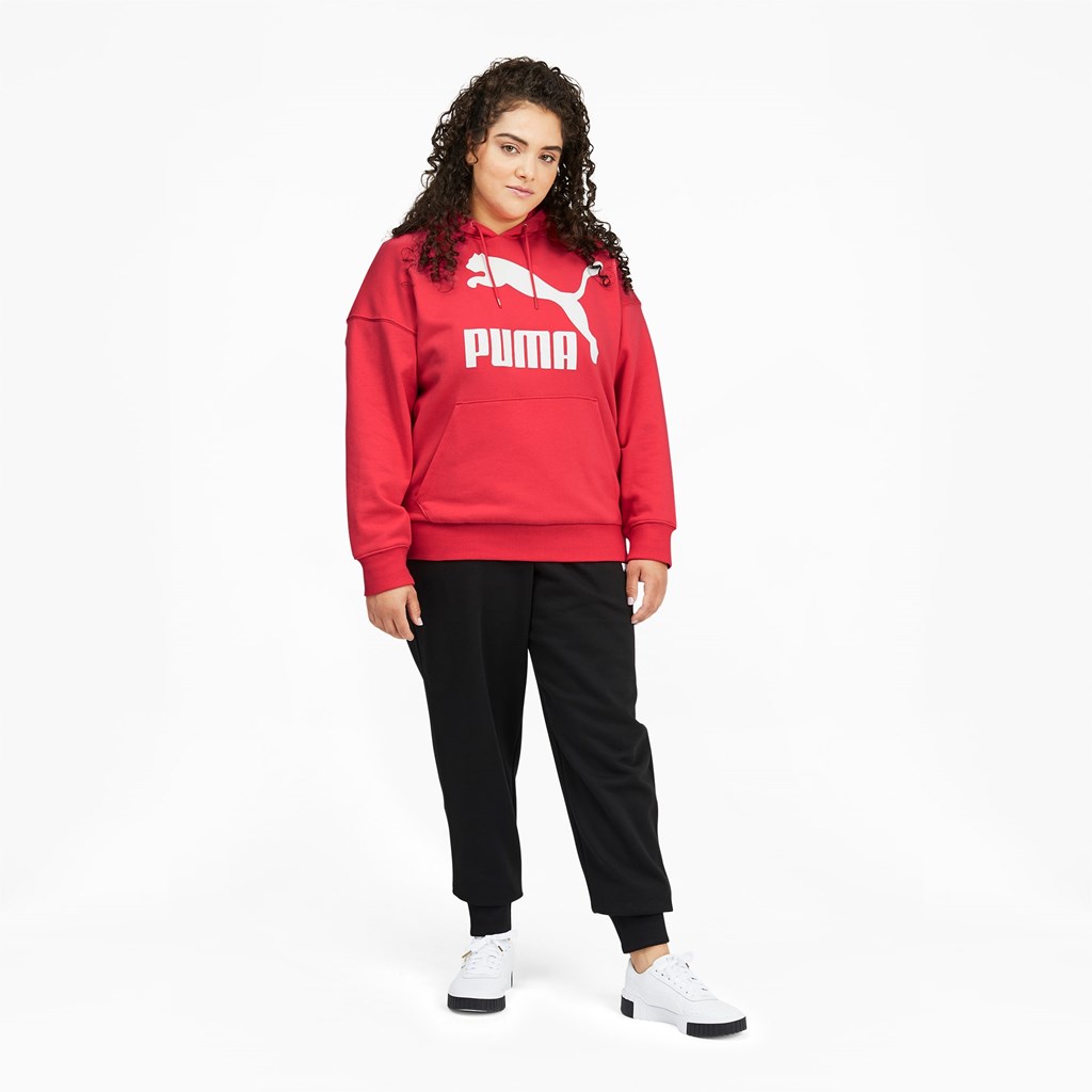 Puma Classics Logo PL Hættetrøje Dame Lyserød | 467809CVE