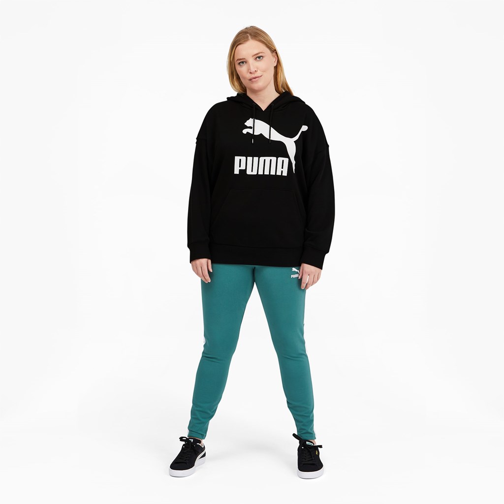 Puma Classics Logo PL Hættetrøje Dame Sort | 968354EPA