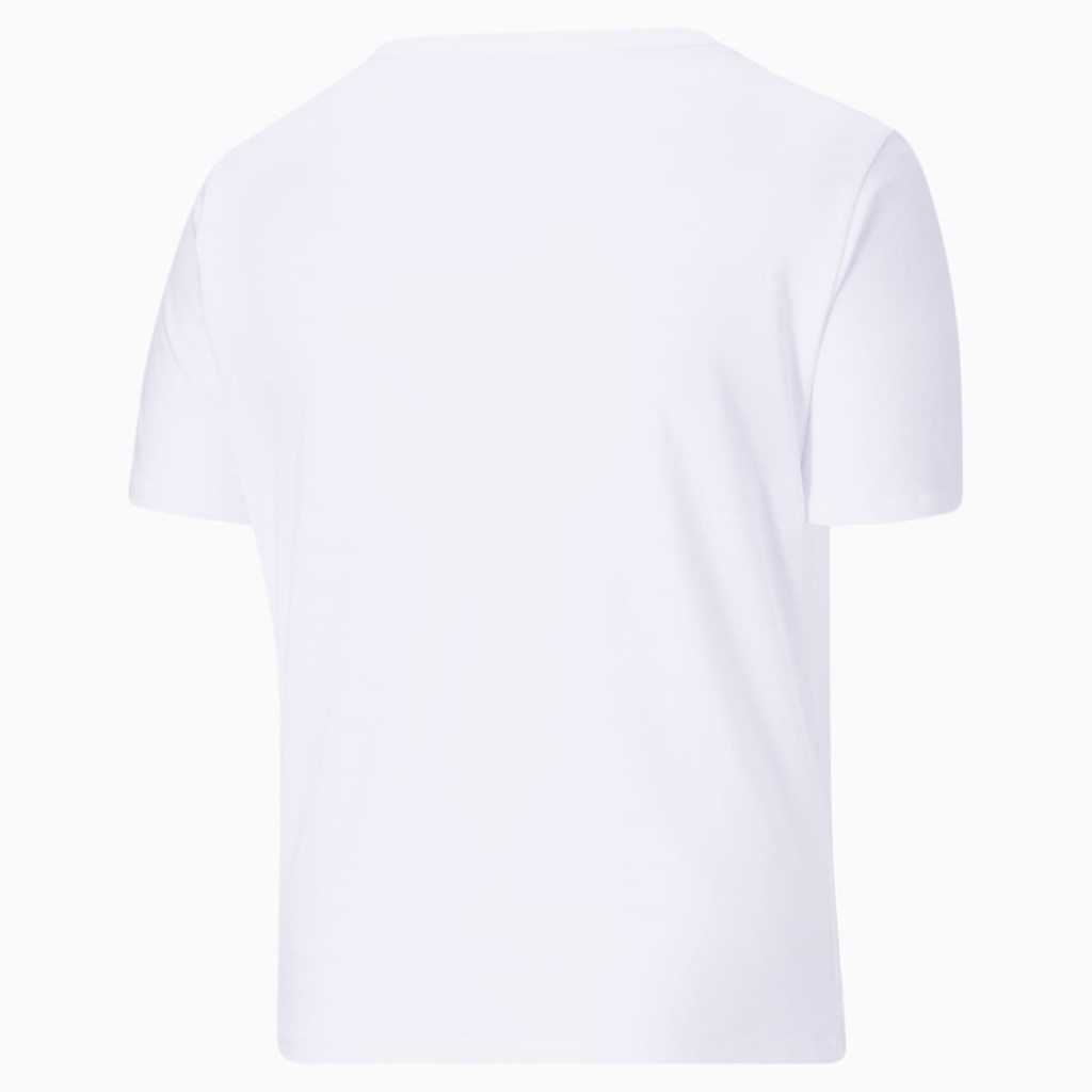 Puma Classics Logo PL Løbe T-shirt Dame Hvide | 102794EMD