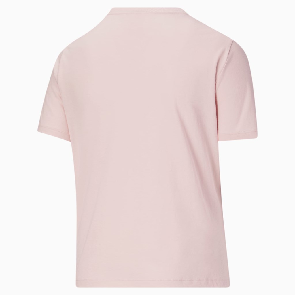 Puma Classics Logo PL Løbe T-shirt Dame Lyserød | 164089QVM