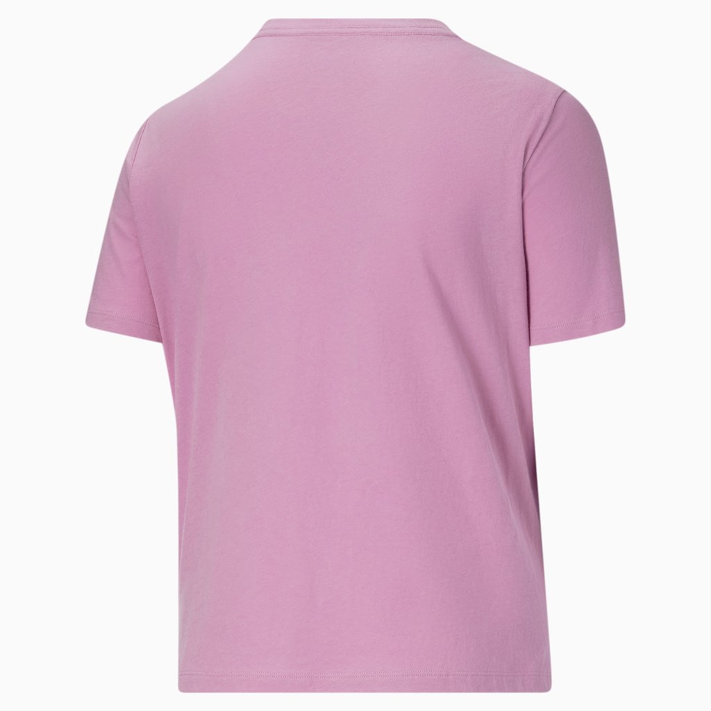 Puma Classics Logo PL Løbe T-shirt Dame Opera Mauve | 208759UNK