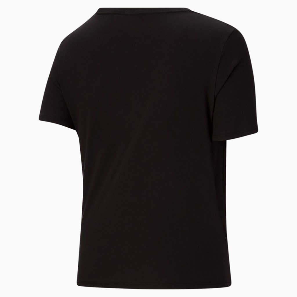 Puma Classics Logo PL Løbe T-shirt Dame Sort | 357806ISP