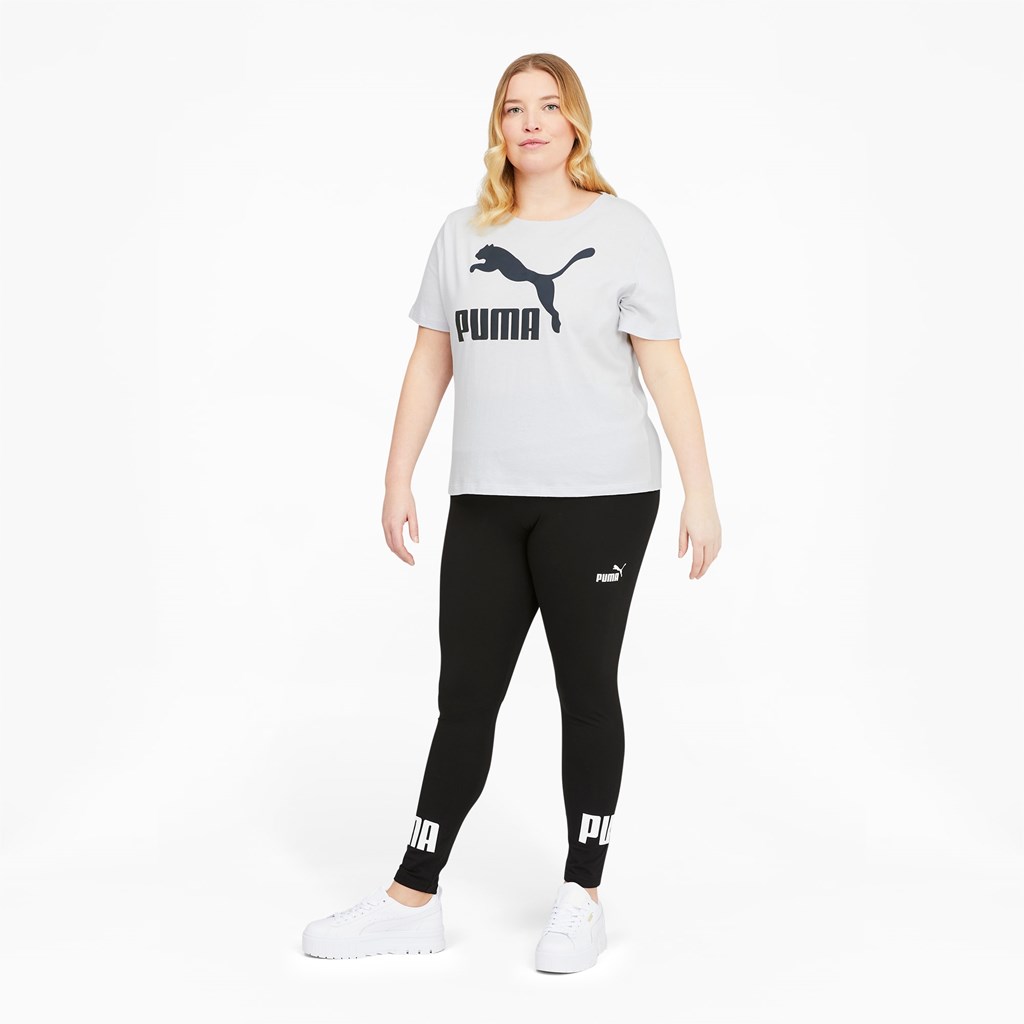 Puma Classics Logo PL Løbe T-shirt Dame Arctic Ice | 960541YGU