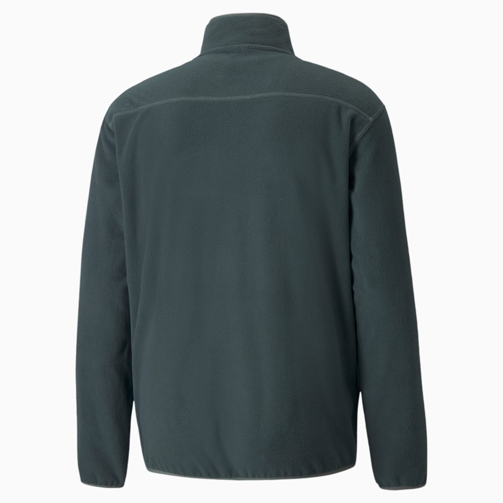 Puma Classics Polar Fleece Half-Zip Jakke Herre Grøn | 163904ZTP