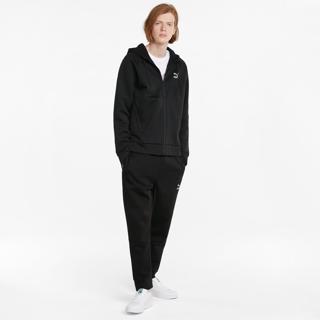 Puma Classics Tech Full-Zip Hættetrøje Herre Sort | 153264HAO