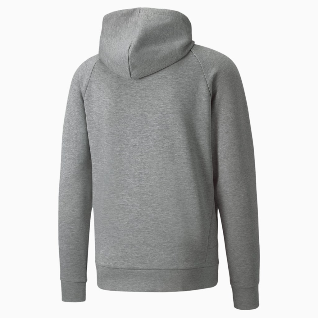 Puma Classics Tech Full-Zip Hættetrøje Herre Medium Gray Heather | 984072DNF