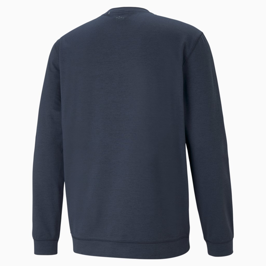 Puma Cloudspun Crewneck Sweatshirt Herre Mørkeblå | OV7059162