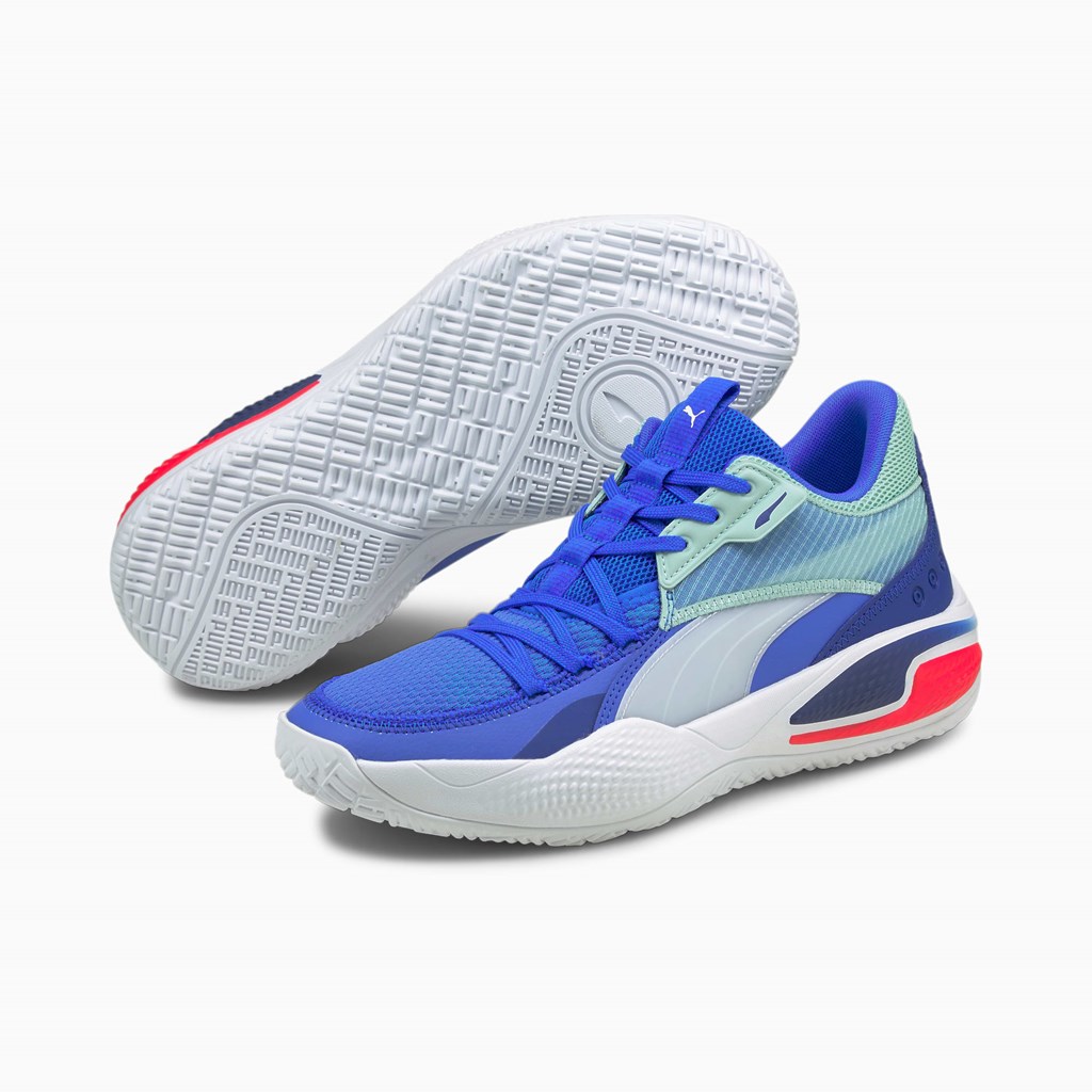 Puma Court Rider I Basketball Sko Dame Blå | 754016UNG