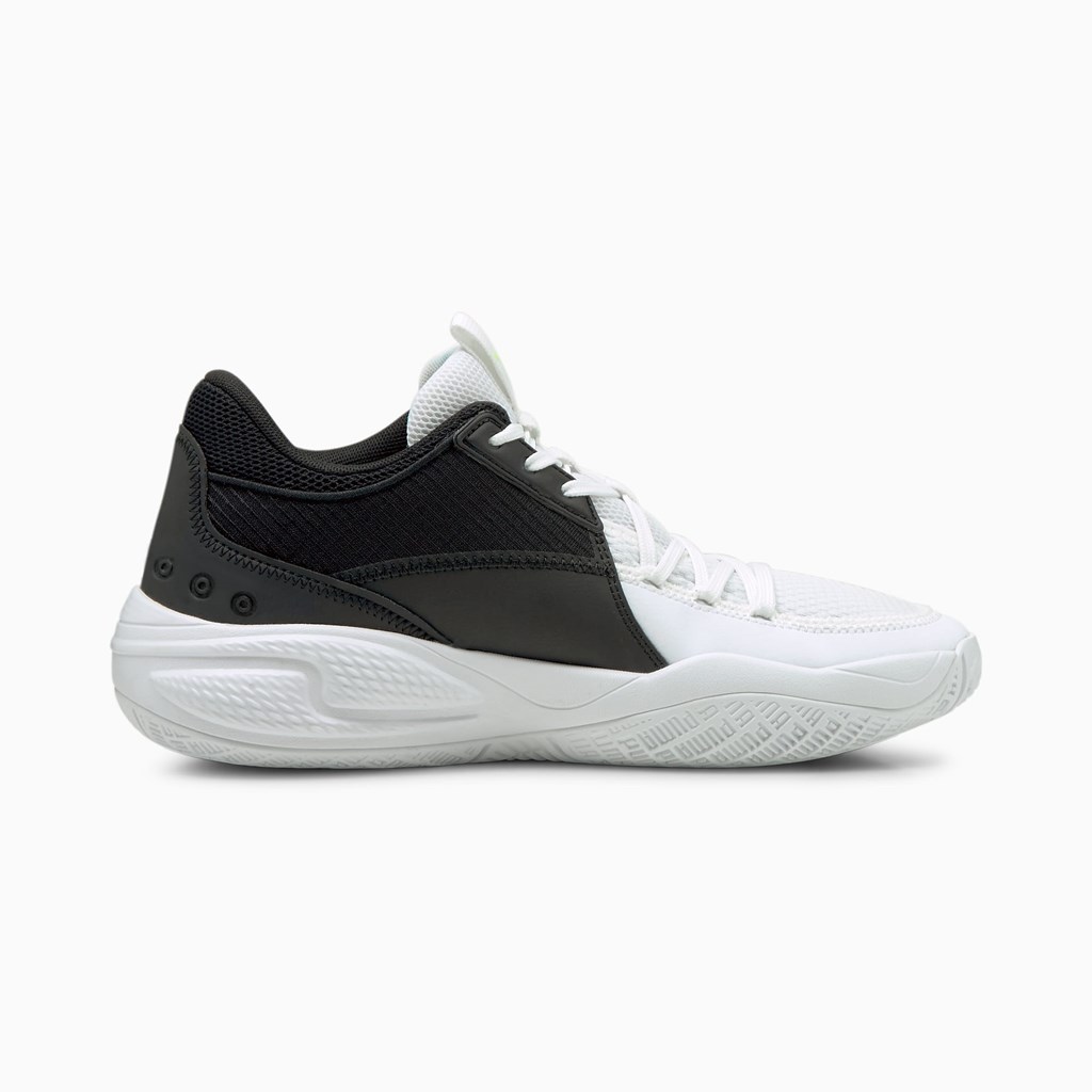 Puma Court Rider I Basketball Sko Dame Hvide Grøn | 156809NPB