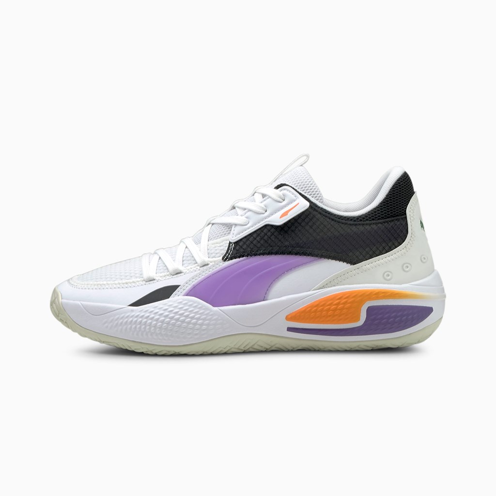 Puma Court Rider I Basketball Sko Herre Hvide | 260495NJS