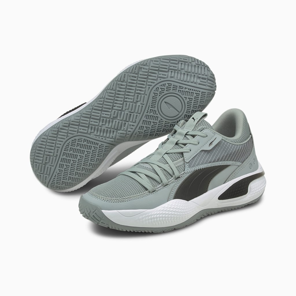 Puma Court Rider Team Basketball Sko Dame Sort | 415839OZL