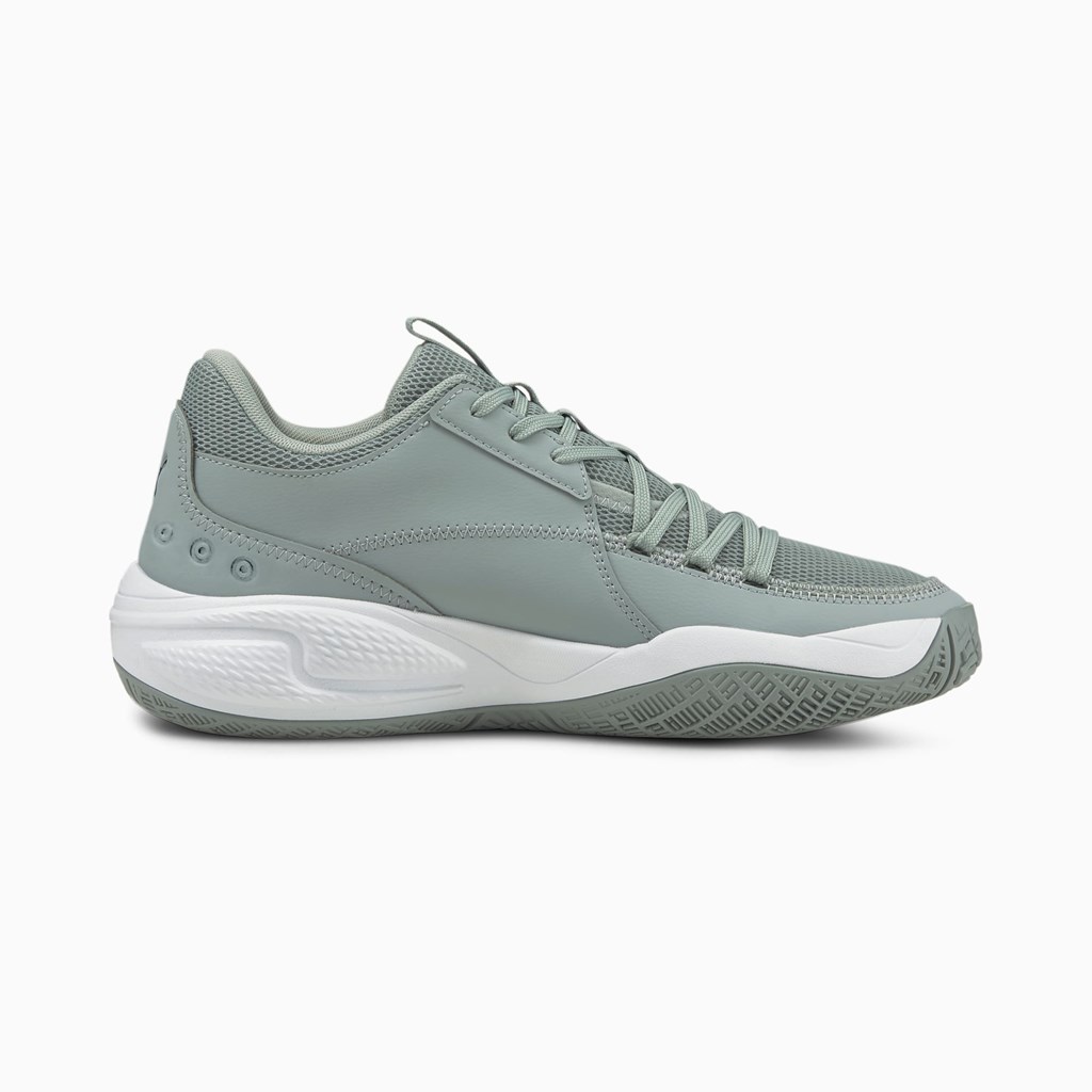 Puma Court Rider Team Basketball Sko Dame Sort | 415839OZL