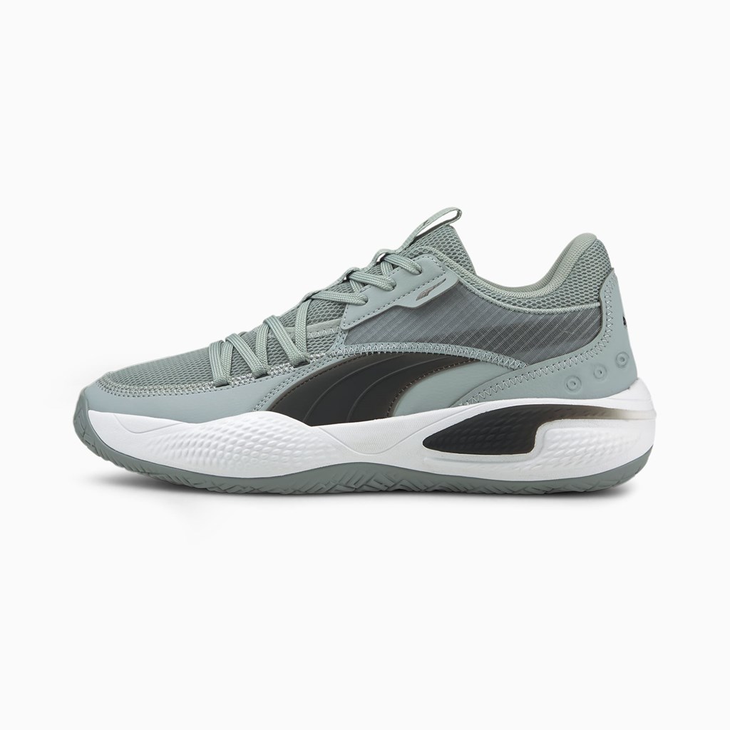 Puma Court Rider Team Basketball Sko Dame Sort | 415839OZL