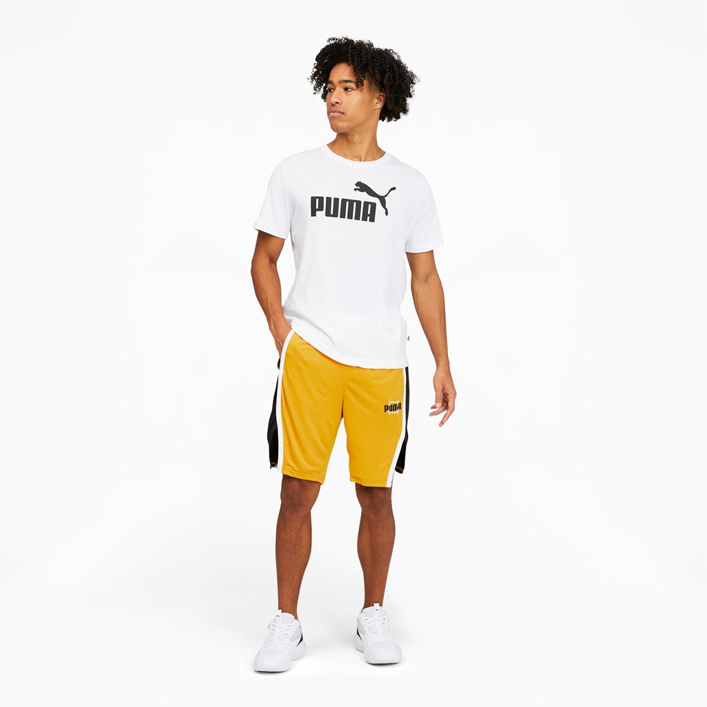 Puma Curl Basketball Shorts Herre Gul | 280591QKB