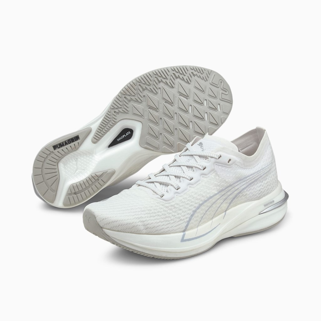 Puma Deviate NITRO COOLadapt Løbesko Dame Hvide | 280467NVF