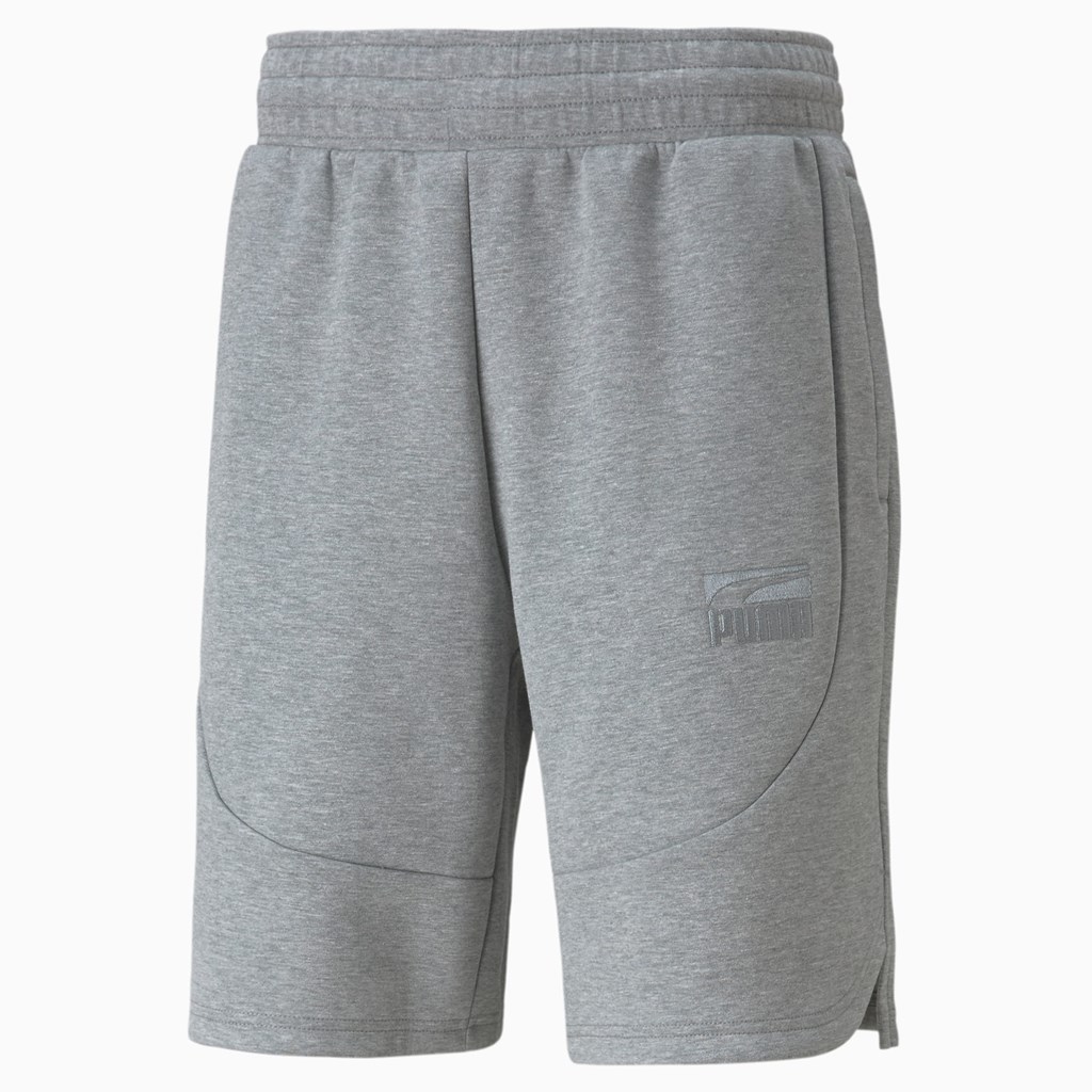 Puma Dime Basketball Shorts Herre Medium Gray Heather / Medium Gray Heather | 429537DGX