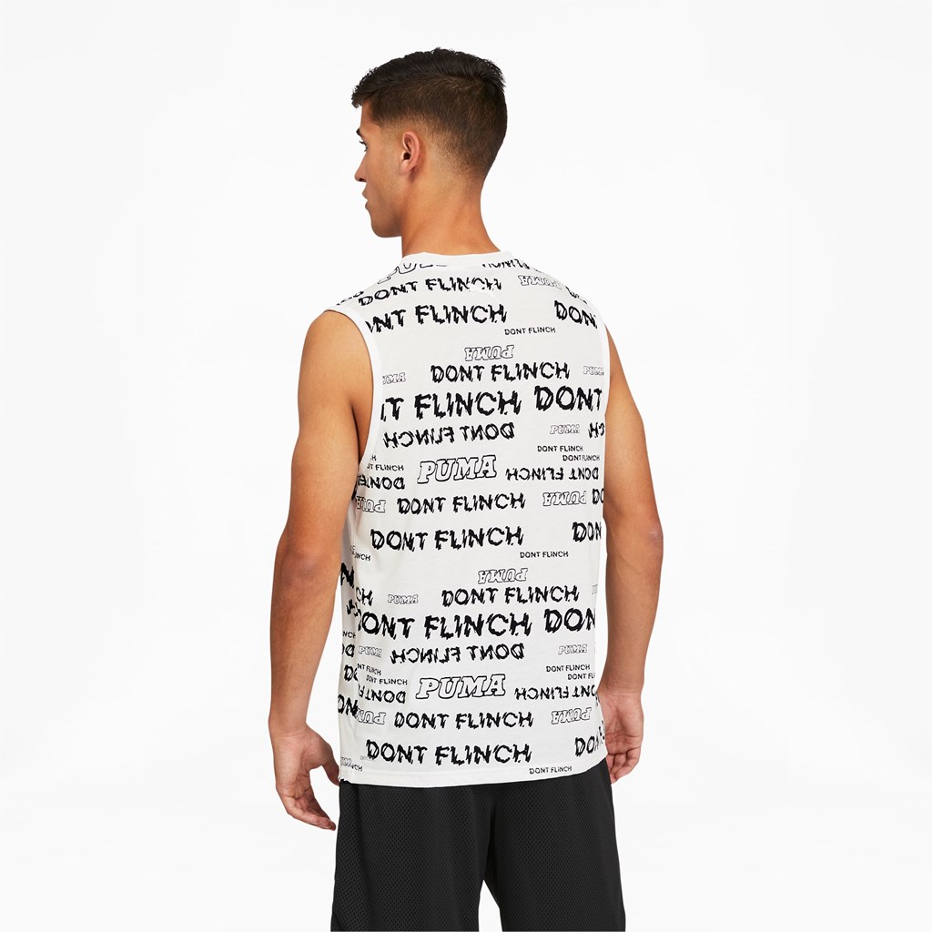 Puma Don't Flinch Basketball Tank Top Herre Hvide | CU3647591