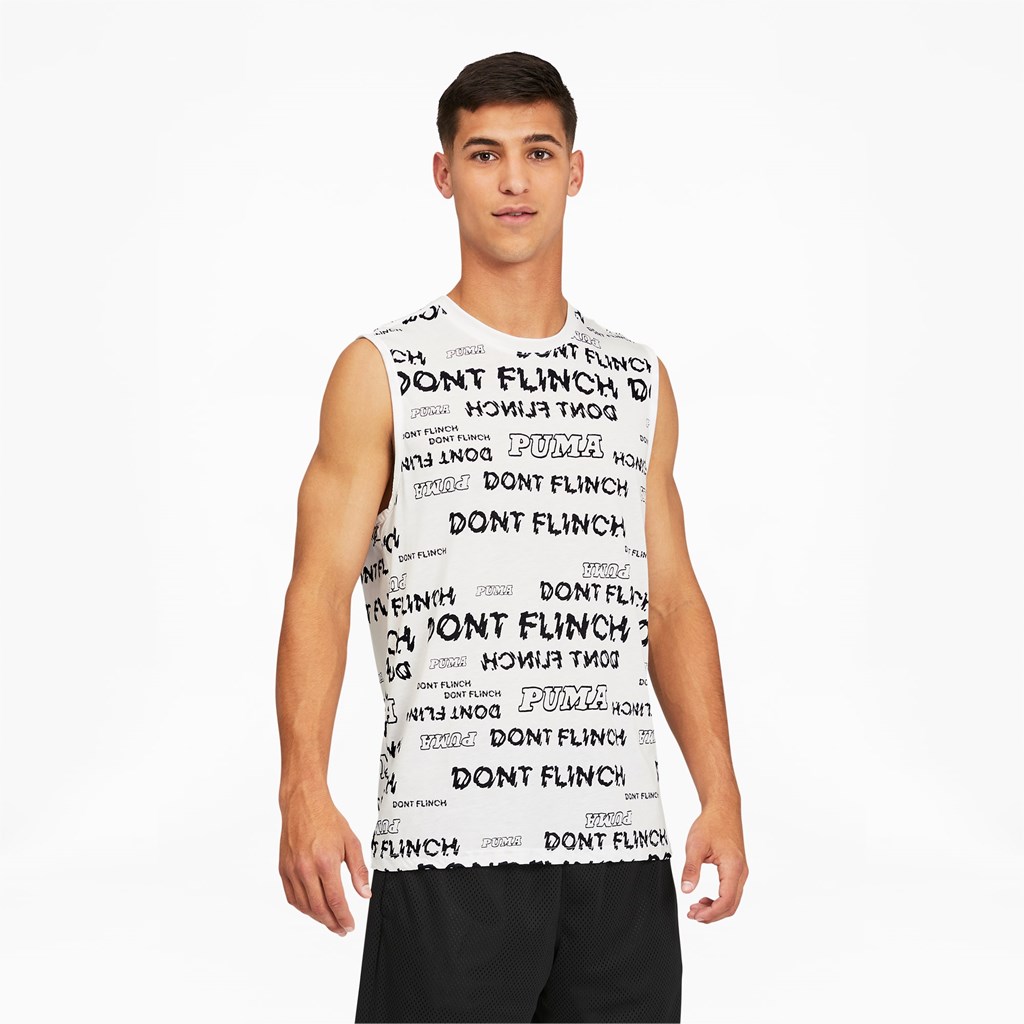 Puma Don't Flinch Basketball Tank Top Herre Hvide | CU3647591