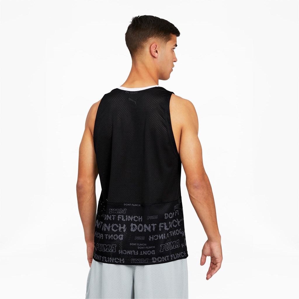 Puma Don't Sweat It Basketball Tank Top Herre Sort | TM9206837