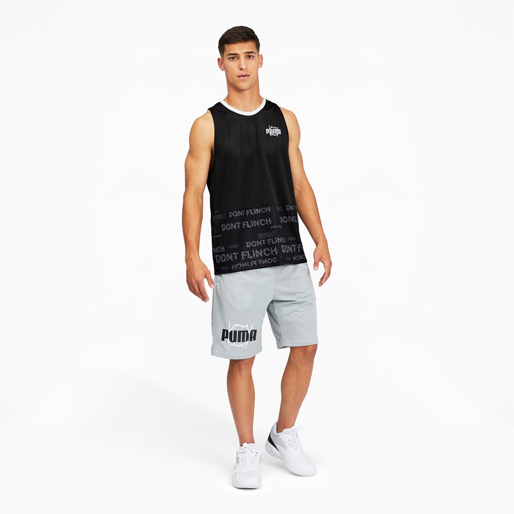 Puma Don't Sweat It Basketball Tank Top Herre Sort | TM9206837