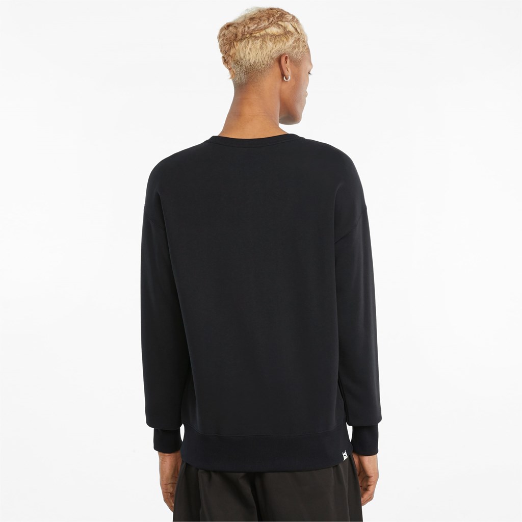 Puma Downtown Crew Neck Sweatshirt Herre Sort | AN4215986