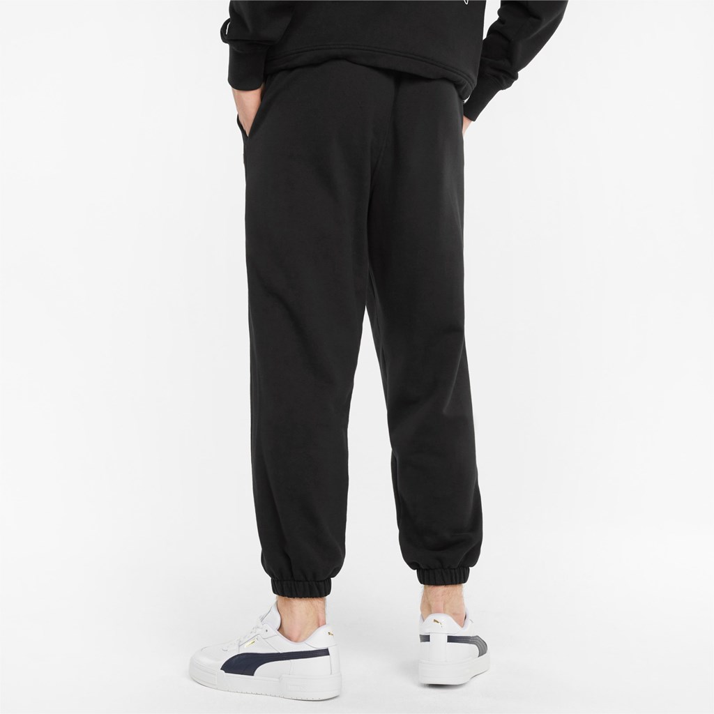 Puma Downtown French Terry Sweatpants Herre Sort | EW5947681