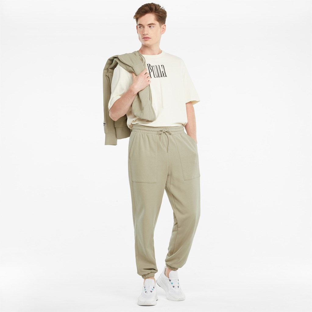 Puma Downtown French Terry Sweatpants Herre Grøn | NL5480962