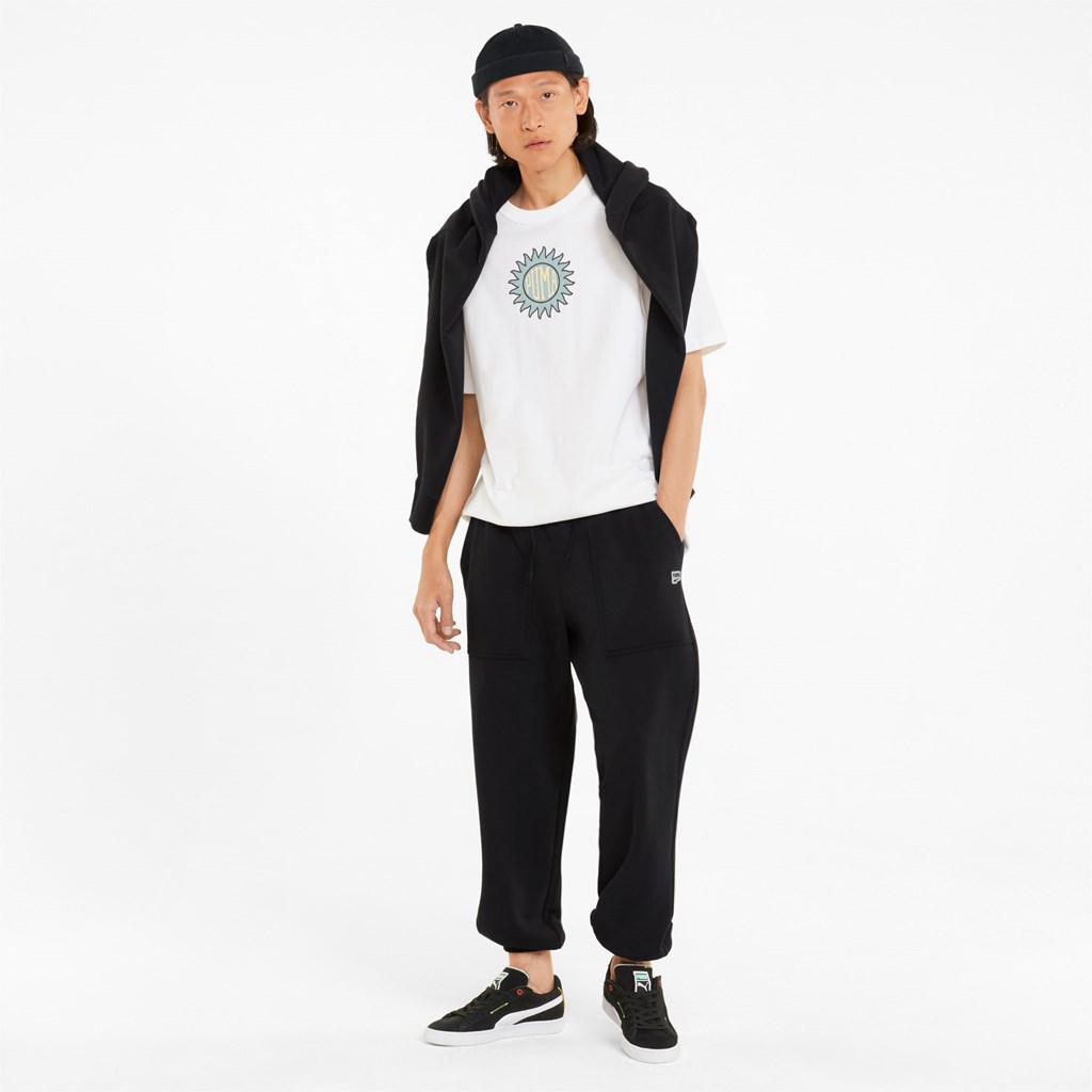 Puma Downtown Sweatpants Herre Sort | QG3290458