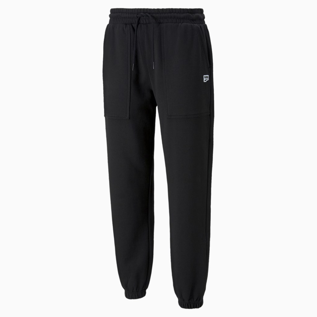 Puma Downtown Sweatpants Herre Sort | QG3290458