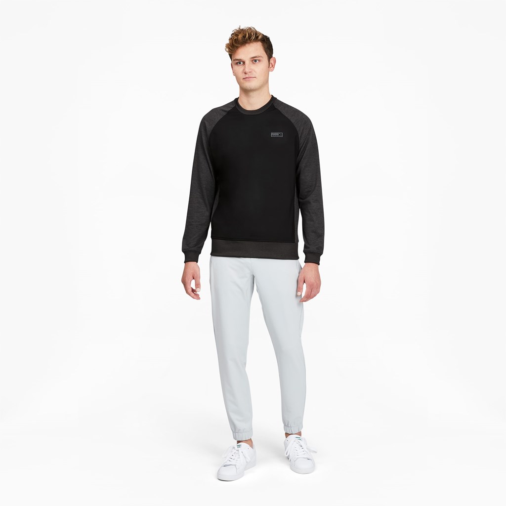 Puma EGW CLOUDSPUN PM Golf Crewneck Trøjer Herre Sort | CW0761952