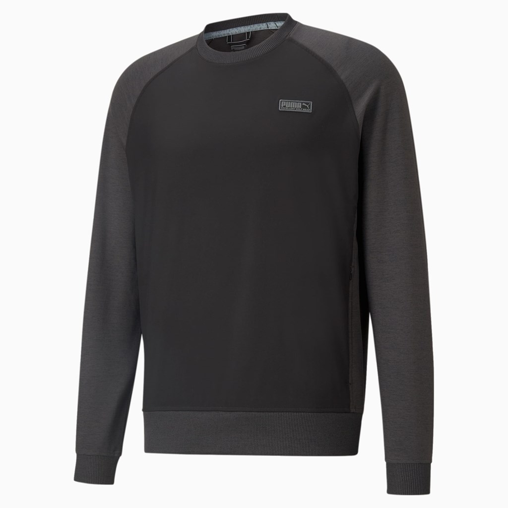 Puma EGW CLOUDSPUN PM Golf Crewneck Trøjer Herre Sort | CW0761952