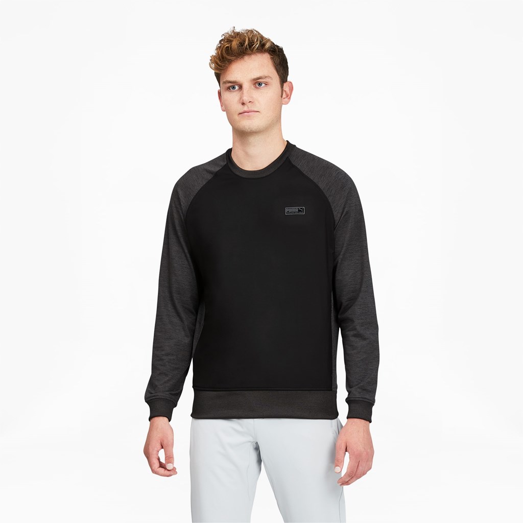 Puma EGW CLOUDSPUN PM Golf Crewneck Trøjer Herre Sort | CW0761952