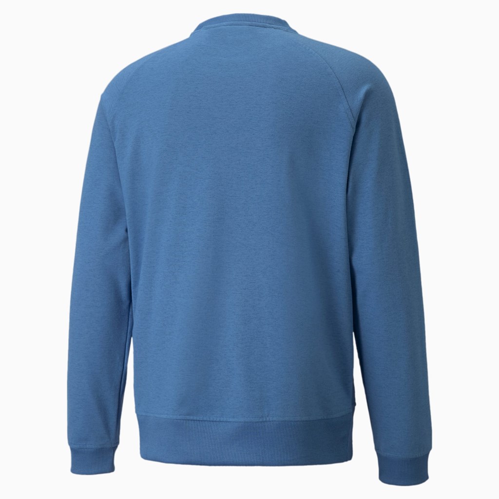 Puma EGW CLOUDSPUN PM Golf Crewneck Trøjer Herre Blå | XR9817520