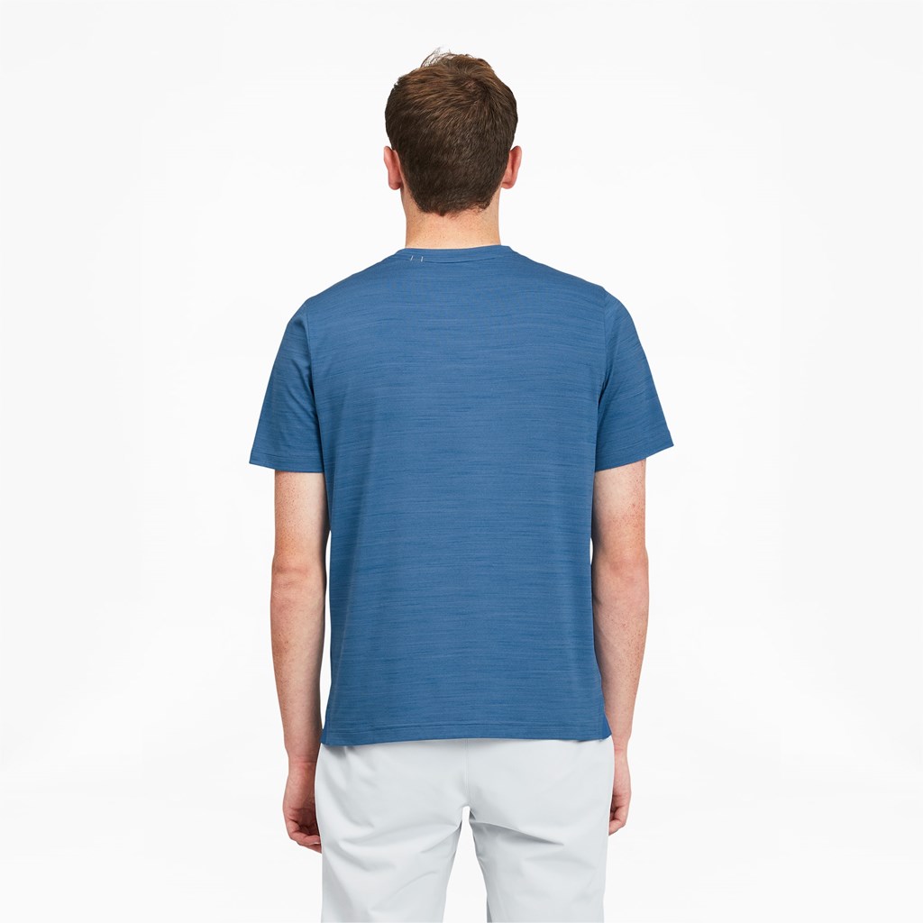 Puma EGW CLOUDSPUN Pushcart Pocket Løbe T-shirt Herre Blå | 278930KSO