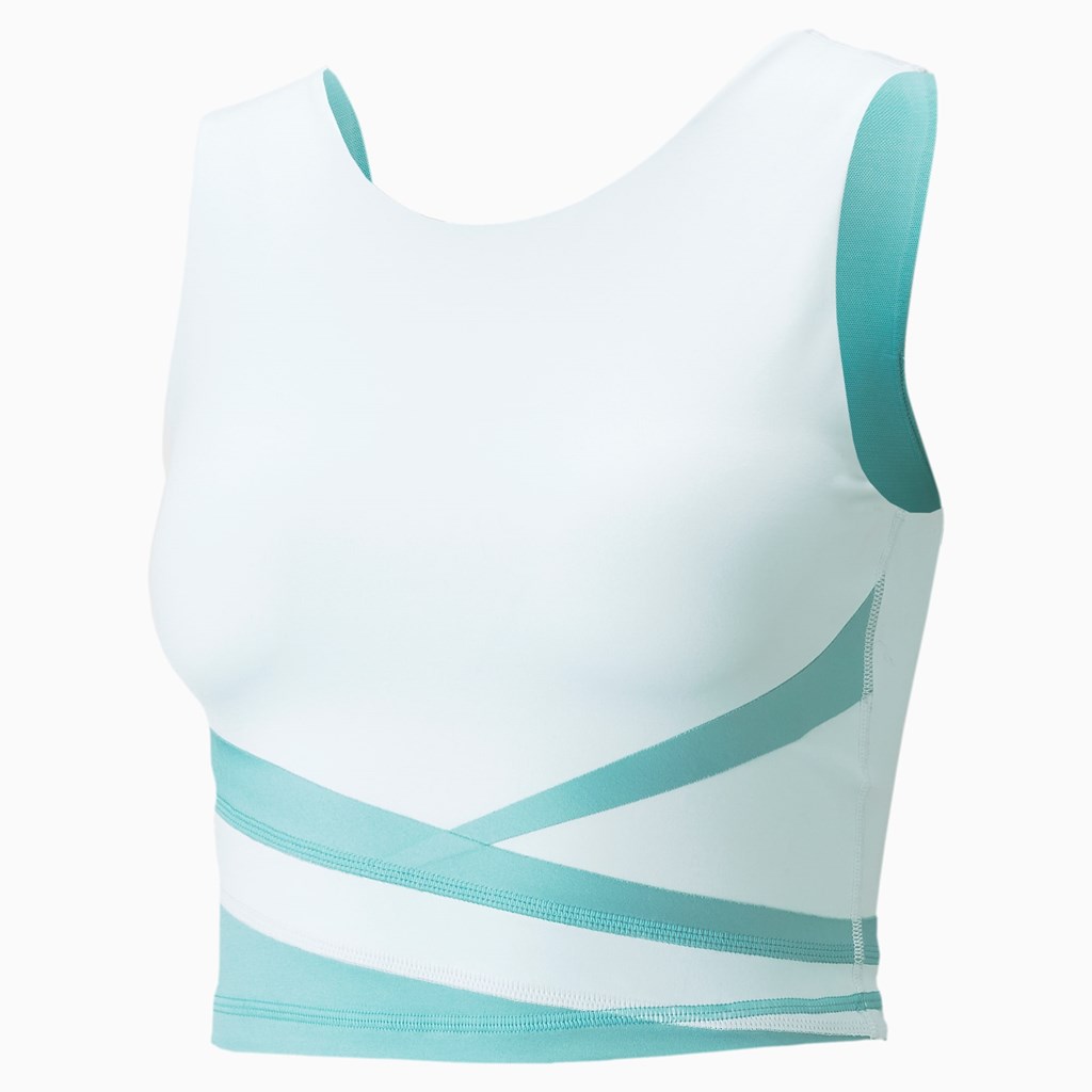 Puma EVERSCULPT Fitted Trænings Tank Tops Dame Blå | UB8039725