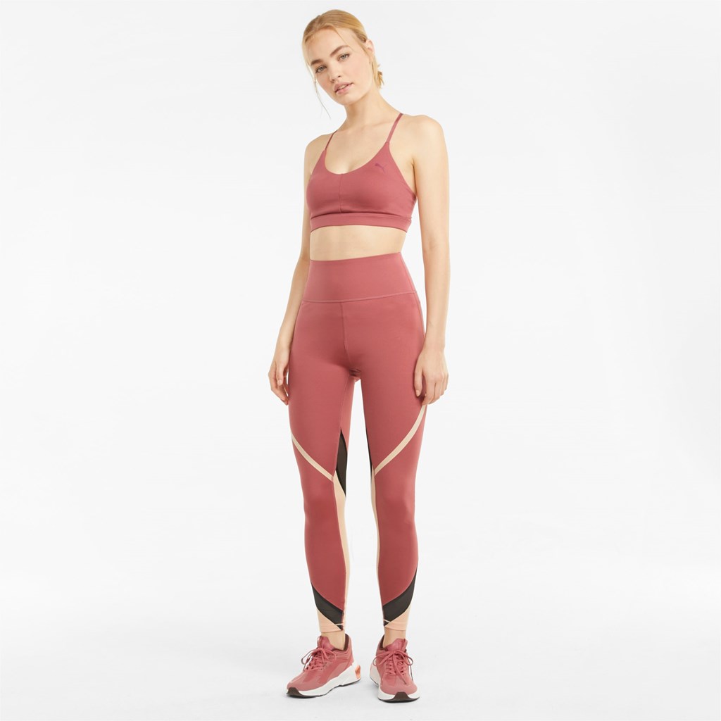 Puma EVERSCULPT Full-Length Q4 Trænings Leggings Dame Mauvewood / Peach Parfait | 084753NSC