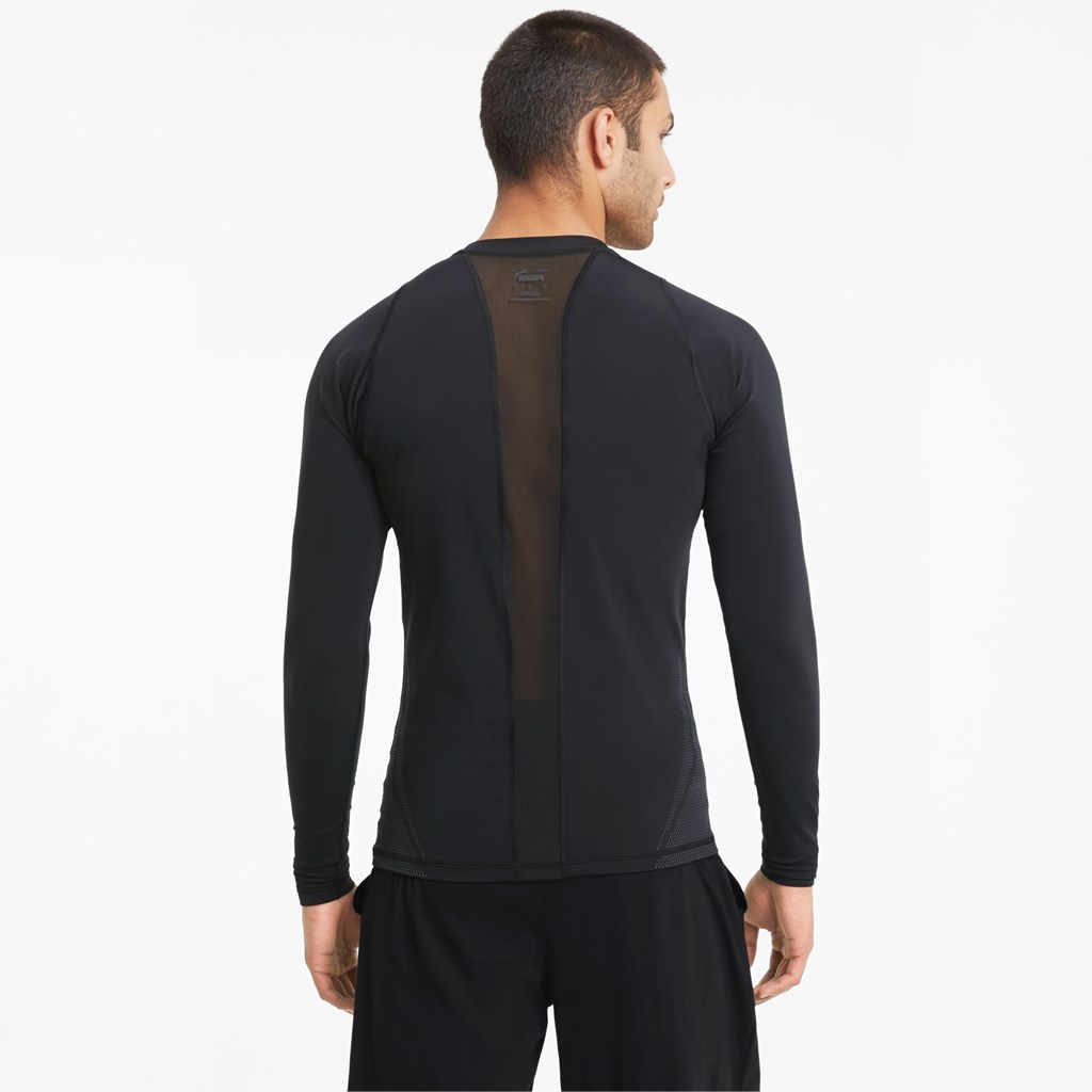 Puma EXO-ADAPT Long Sleeve Løbe T-shirt Herre Sort | 081736AIC