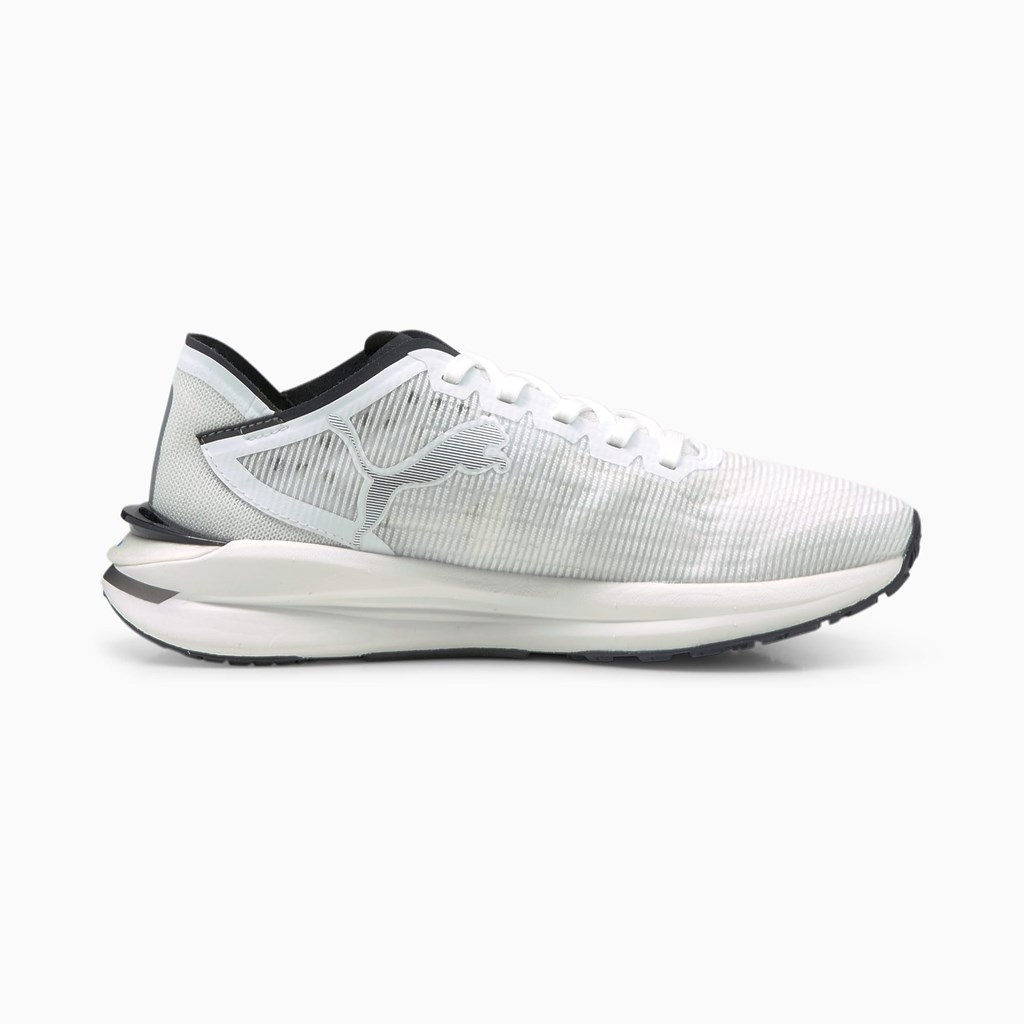 Puma Electrify Nitro JR Sneakers Pige Blå Hvide Sort | WE7586092