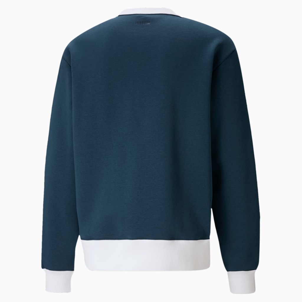 Puma Enrolment Crew Neck Basketball Sweatshirt Herre Blå | YI3569028