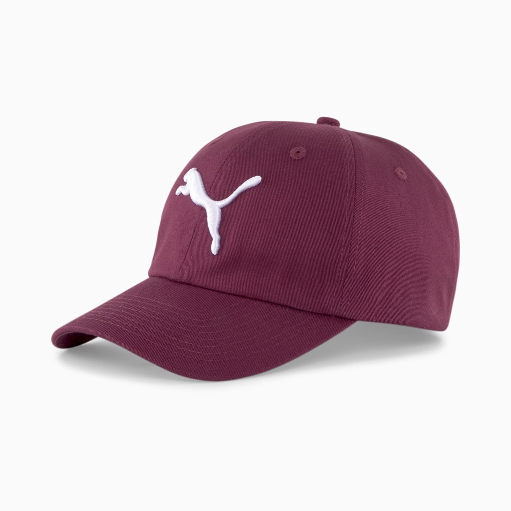 Puma Essentials Hat Dame Grape Wine / Big Cat | 749258QAG