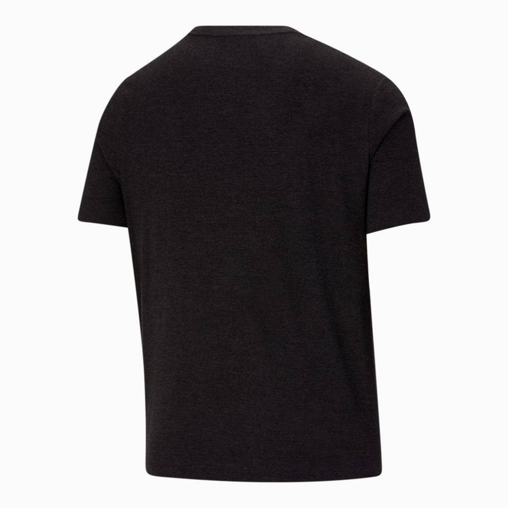 Puma Essentials Heathe BT Løbe T-shirt Herre Sort | 768542UKN