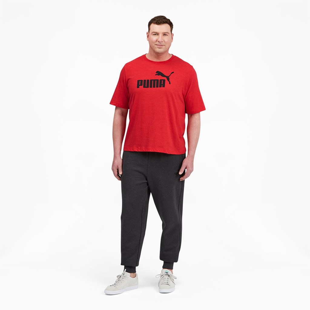 Puma Essentials Heathe BT Løbe T-shirt Herre Rød | 958724CXS