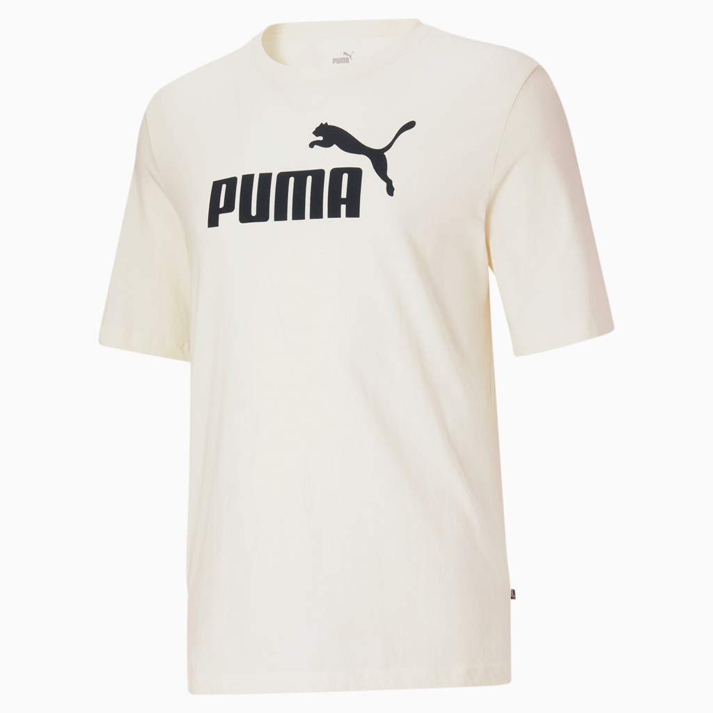 Puma Essentials Logo BT Løbe T-shirt Herre Sort | 672350LUH