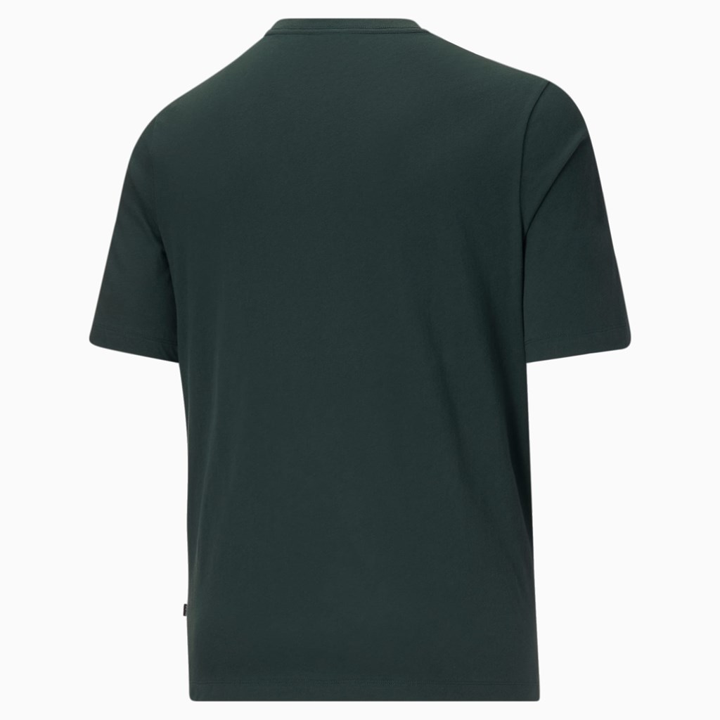 Puma Essentials Logo BT Løbe T-shirt Herre Grøn Hvide | 904136XGY