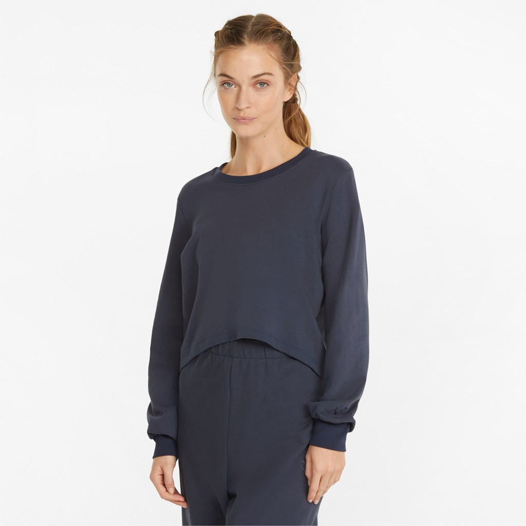 Puma Exhale Relaxed Trænings Pullover Dame Parisian Night | 975201JTV