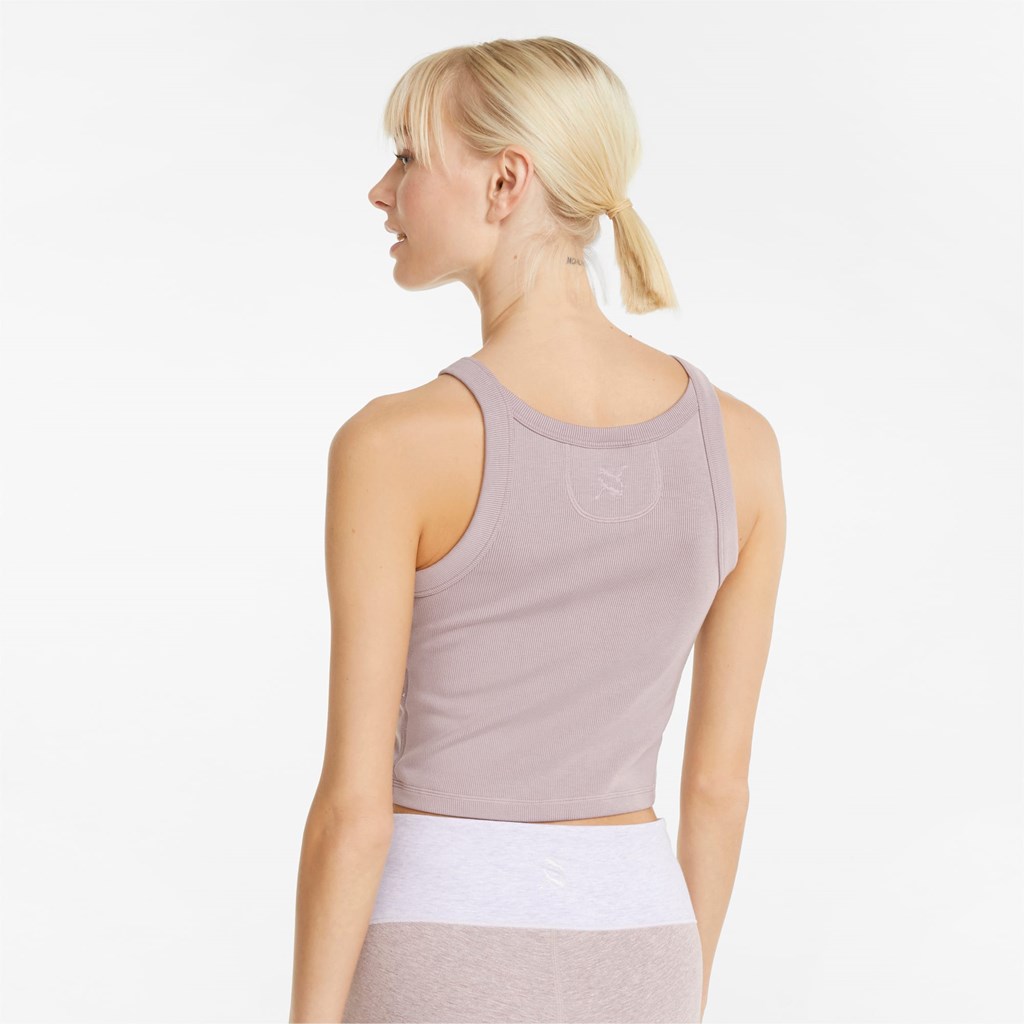 Puma Exhale Ribbed Trænings Tank Tops Dame Quail | SW0148236