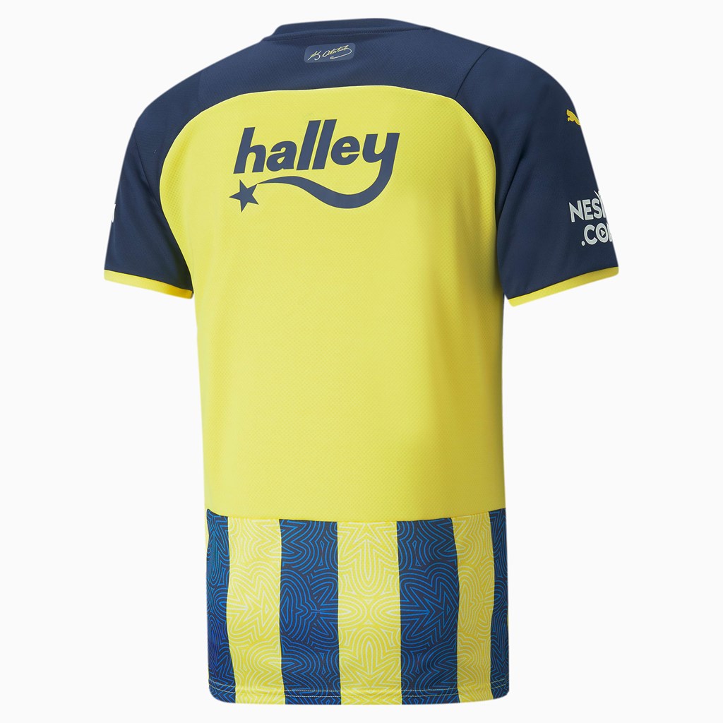 Puma FSK Fenerbahçe Home Jersey Herre Gul Blå | 743195TMD