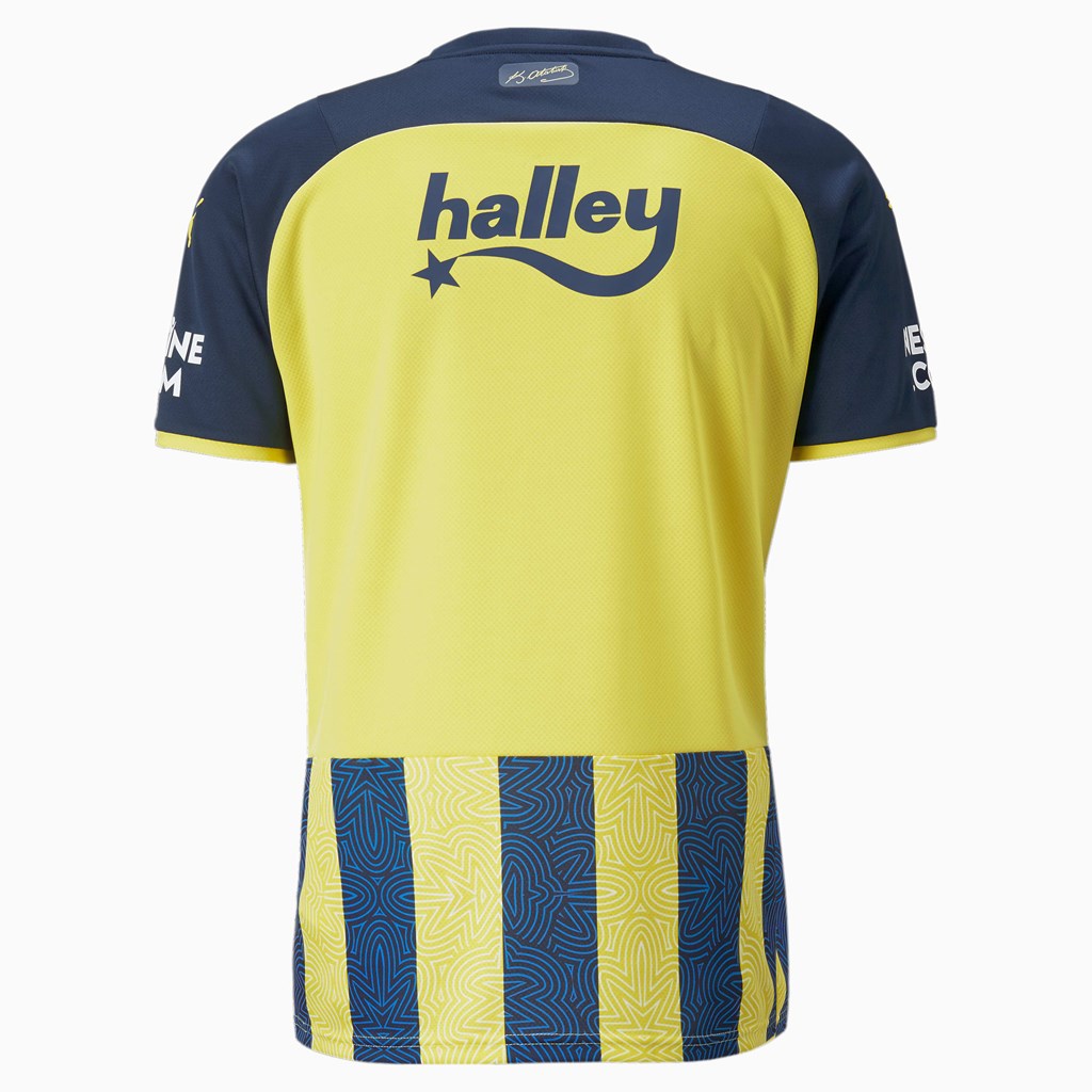 Puma FSK Fenerbahçe Home Jersey Herre Gul Blå | 743195TMD